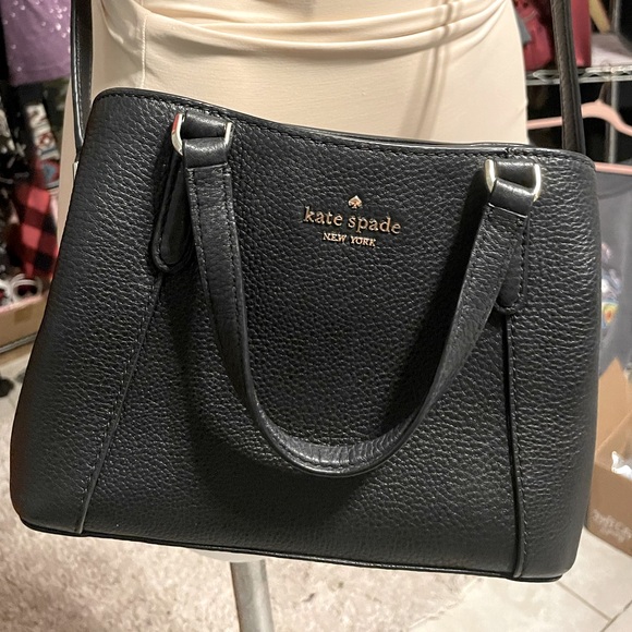 Kate Spade New York Black Leather Triple Compartment Dual Handbag - Picture 4 of 9